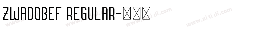 ZWAdobeF Regular字体转换